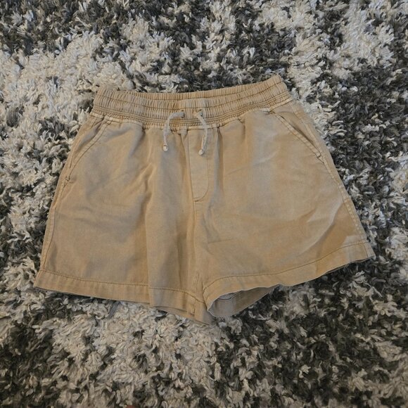 GAP Kids Girls XXL (14-16) Khaki Chino Pull-On Drawstring Shorts - Picture 1 of 2